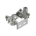 HARTING Metal Frame HAN Modular Series Thread Size M3 4 Way Grey Die Cast Zinc 6B Size 09140060313