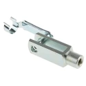 RS PRO Steel Clevis M12 x 1.75 Thread, Ball Diameter 12 mm, Length 86 mm, Width 24 mm Zinc Plated 312-0286