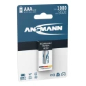 Ansmann Nickel Metal Hydride Rechargeable AAA Battery 1Ah Capacity 1.2V Nominal Voltage 5030892