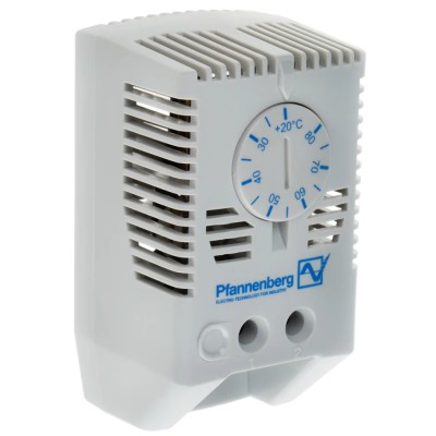Pfannenberg FLZ NO Enclosure Thermostat, 120, 240V AC, 20 to 80°C Temperature Setting Range 17121000004