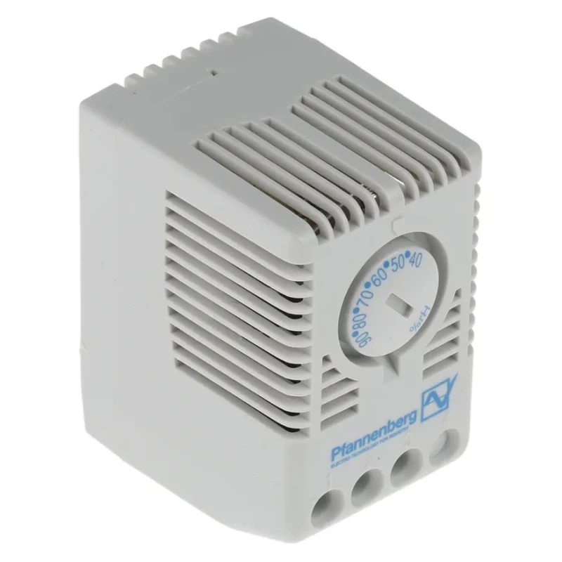Pfannenberg Humidistat 40 %RH to 90 %RH, Switch Configuration CO, 250V AC, 24V AC, DIN Rail Mount 17207000000