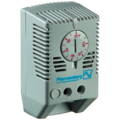 Pfannenberg FLZ NC Adjustable Enclosure Thermostat DIN Rail, 240V AC, 0°C to 60°C, Temperature Range 32 FLZ520 17111000010