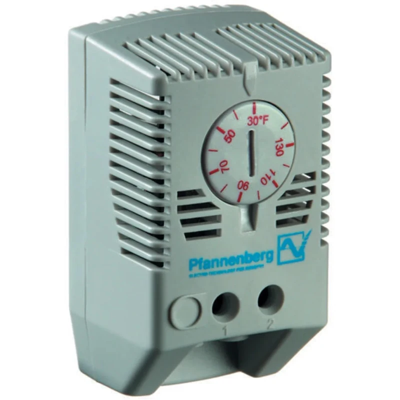 Pfannenberg FLZ NC Adjustable Enclosure Thermostat DIN Rail, 240V AC, 0°C to 60°C, Temperature Range 32 FLZ520 17111000010