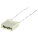 KEMET R82 Film Capacitor ±5% Tolerance 33 nF 100 V dc 63V ac Through Hole Mount R82EC2330DQ50J