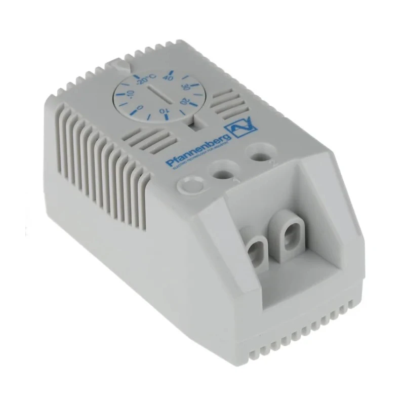 Pfannenberg FLZ NO Enclosure Thermostat 120V AC, 80°C Max Operating Temp, -20 to 40°C Setting Range 17121000003