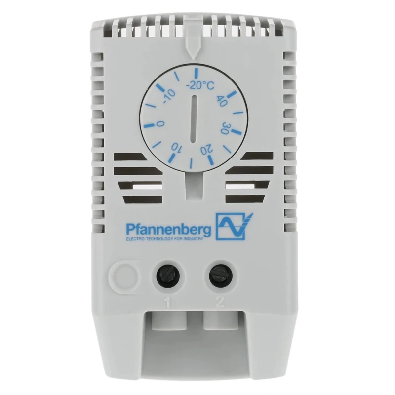 Pfannenberg FLZ NO Enclosure Thermostat 120V AC, 80°C Max Operating Temp, -20 to 40°C Setting Range 17121000003