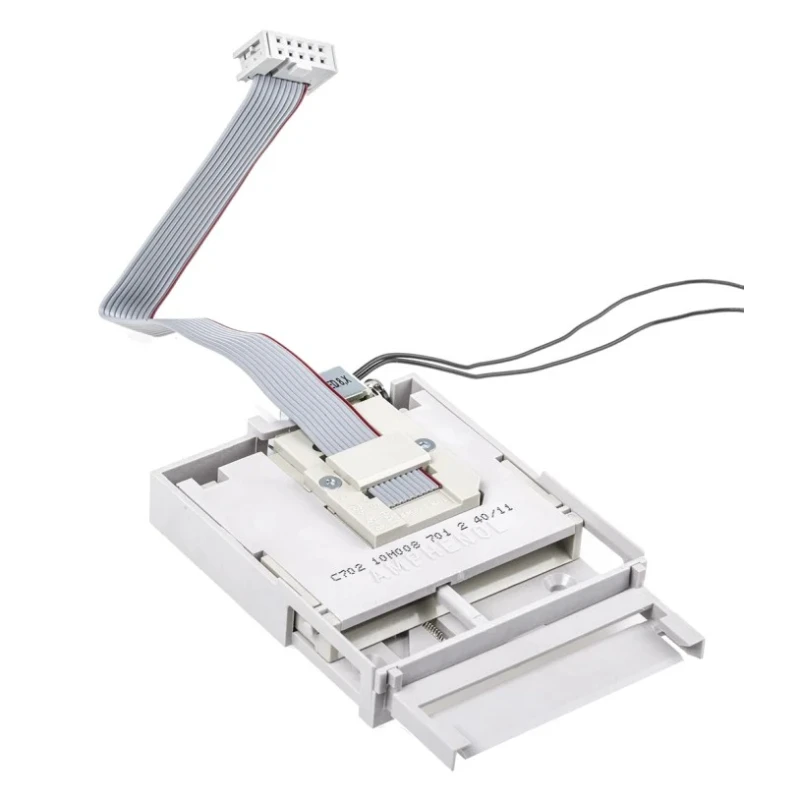 Amphenol Industrial 8 Way Smart Card Memory Card Connector Cable Mount, Solder Termination C70210M0087012