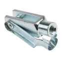 RS PRO Steel Clevis M8 x 1.25 Rod Connection Thread Zinc Plated Corrosion Resistant 58mm x 32mm 312-0264