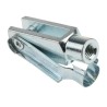 RS PRO Steel Clevis M8 x 1.25 Rod Connection Thread Zinc Plated Corrosion Resistant 58mm x 32mm 312-0264