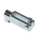 RS PRO Steel Clevis M8 x 1.25 Rod Connection Thread Zinc Plated Corrosion Resistant 58mm x 32mm 312-0264