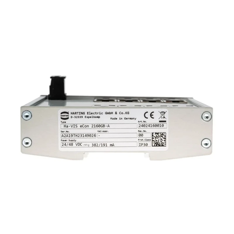 HARTING Unmanaged 16 Port Ethernet Switch Full Gigabit DIN Rail, UL FCC CSA CE 24024160010