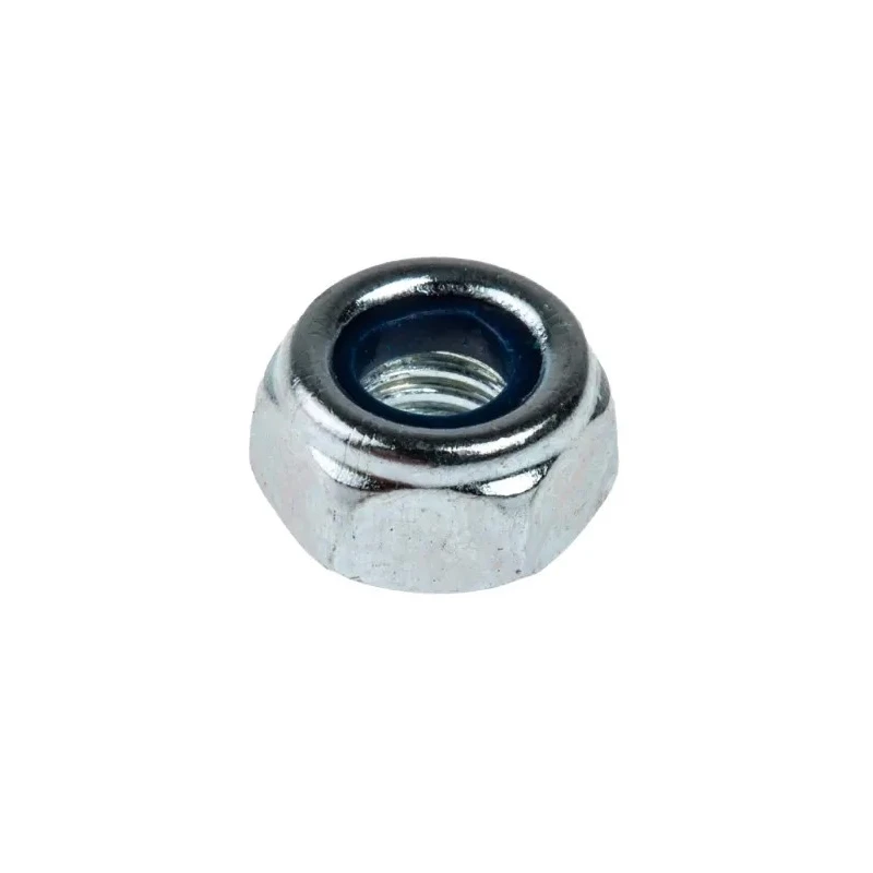 RS PRO Bright Zinc Steel Nylon Insert Locknut DIN 985 M6 Grade 8.8 10mm Width 4mm Height 122-4372