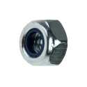 RS PRO Bright Zinc Steel Nylon Insert Locknut DIN 985 M6 Grade 8.8 10mm Width 4mm Height 122-4372
