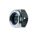 RS PRO Bright Zinc Steel Nylon Insert Locknut DIN 985 M8 13mm Width 8mm Height 122-4373