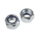 RS PRO Bright Zinc Steel Nylon Insert Locknut DIN 985 M16 24mm Width 10.50mm Height 122-4376