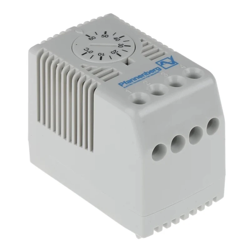 Pfannenberg FLZ CO Enclosure Thermostat, 100V AC, 250V AC, 0–60°C Temperature Setting Range, 80°C Max Operating 17103000000