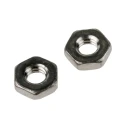 RS PRO Plain Stainless Steel Hex Nut M2.5, Half Height, DIN 439B, Corrosion Resistant 122-4399