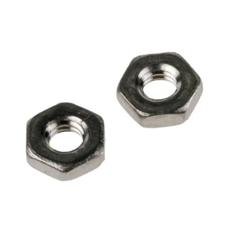 RS PRO Plain Stainless Steel Hex Nut M2.5, Half Height, DIN 439B, Corrosion Resistant 122-4399