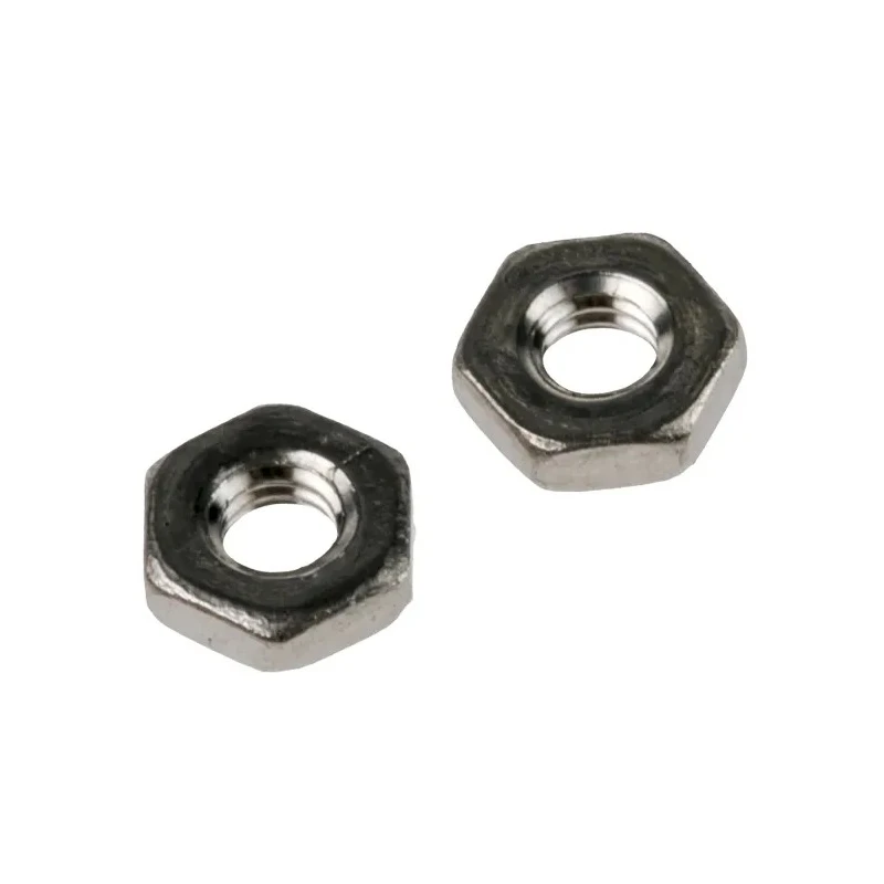 RS PRO Plain Stainless Steel Hex Nut M2.5, Half Height, DIN 439B, Corrosion Resistant 122-4399