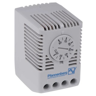 Pfannenberg FLZ CO Enclosure Thermostat, Supply Voltage 100, 250V AC, Contact Voltage 250V AC, Temperature Range 17103000004