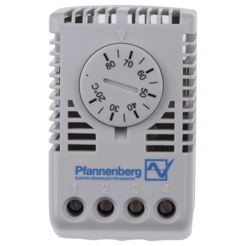 Pfannenberg FLZ CO Enclosure Thermostat, Supply Voltage 100, 250V AC, Contact Voltage 250V AC, Temperature Range 17103000004