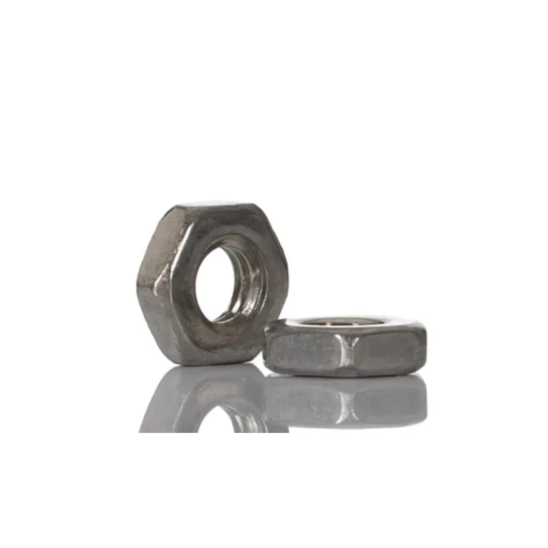 RS PRO Plain Stainless Steel Hex Nut M3 Half Height Corrosion Resistant Fastener DIN 439 122-4400
