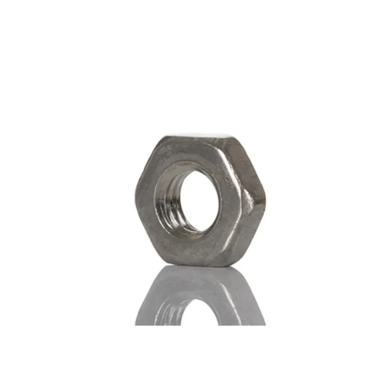 RS PRO Plain Stainless Steel Hex Nut M3 Half Height Corrosion Resistant Fastener DIN 439 122-4400