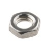 RS PRO Plain Stainless Steel Hex Nut M5 Half Height DIN 439B 2.70mm Thickness 122-4402