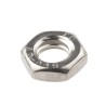 RS PRO Plain Stainless Steel Hex Nut M6 Half Height DIN 439 122-4403