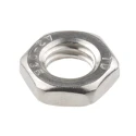 RS PRO Plain Stainless Steel Hex Nut M8 Half Height DIN 439B 4mm Overall Height 122-4404