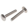 RS PRO Plain Stainless Steel Coach Bolt M8 x 50 mm with Square Neck DIN 603 122-4429