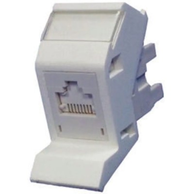 Molex CES PowerCat 6 FTP Series Angled Cat6 RJ45 FTP Shielded Modular Wall Outlet MGB-00003-02 SINGLE