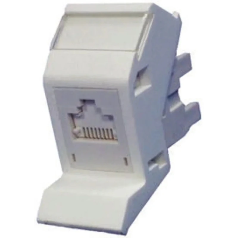 Molex CES PowerCat 6 FTP Series Angled Cat6 RJ45 FTP Shielded Modular Wall Outlet MGB-00003-02 SINGLE