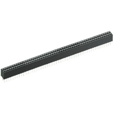 HARWIN M50-3 Series Straight Through Hole PCB Socket, 100-Contact, 2 Row, 1.27 mm Pitch, 12A, 150V, Nylon M50-3005045