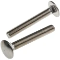 RS PRO Plain Stainless Steel Coach Bolt M8 x 60 mm, A2 Grade, Square Neck, Metric Thread 122-4430