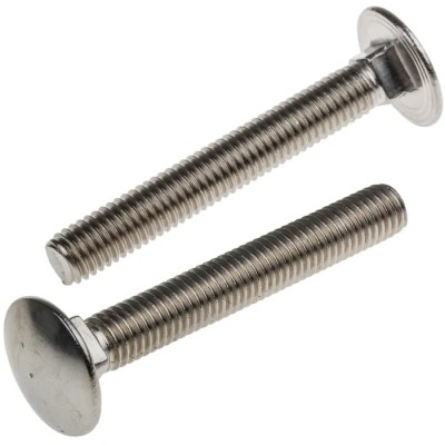 RS PRO Plain Stainless Steel Coach Bolt M8 x 60 mm, A2 Grade, Square Neck, Metric Thread 122-4430