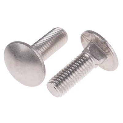 RS PRO Plain Stainless Steel Coach Bolt M10 x 30 mm, A2 Grade, Square Neck, DIN 603 122-4435