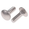 RS PRO Plain Stainless Steel Coach Bolt M10 x 30 mm, A2 Grade, Square Neck, DIN 603 122-4435