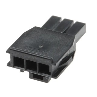 Molex Nano-Fit Female Connector Housing 2.5 mm Pitch 3 Way 1 Row Straight 105307-1203