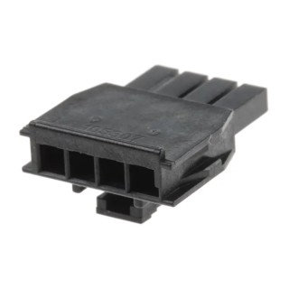 Molex Nano-Fit Female Connector Housing 2.5 mm Pitch 4 Way 1 Row Straight 105307-1204