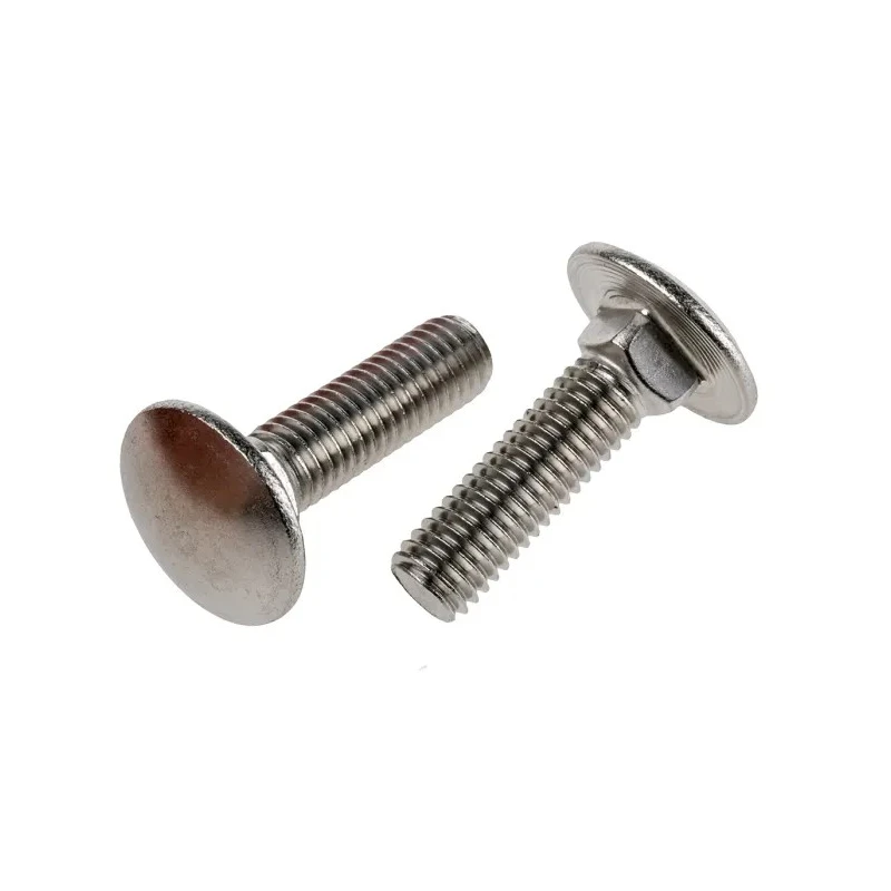 RS PRO Plain Stainless Steel Coach Bolt M10 x 40 mm Square Neck A2 Grade DIN 603 122-4436