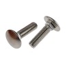 RS PRO Plain Stainless Steel Coach Bolt M10 x 40 mm Square Neck A2 Grade DIN 603 122-4436