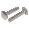 RS PRO Stainless Steel Coach Bolt M10 x 50 mm, Square Neck, A2 Grade, DIN 603, Plain Finish 122-4437