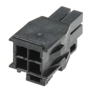 Molex Nano-Fit Female Connector Housing 2.5 mm Pitch 4 Way 2 Row Straight 105308-1204