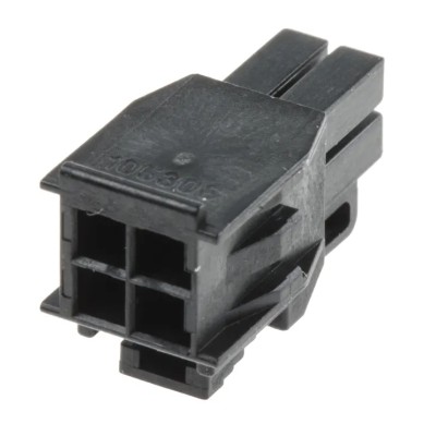 Molex Nano-Fit Female Connector Housing 2.5 mm Pitch 4 Way 2 Row Straight 105308-1204