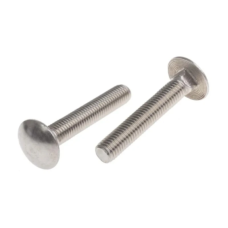 RS PRO Plain Stainless Steel Coach Bolt M10 x 60 mm, A2 Grade, Metric Thread 122-4438