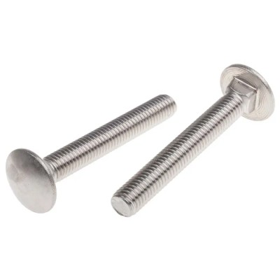 RS PRO Plain Stainless Steel Coach Bolt M10 x 70 mm A2 Grade Square Neck DIN 603 122-4439