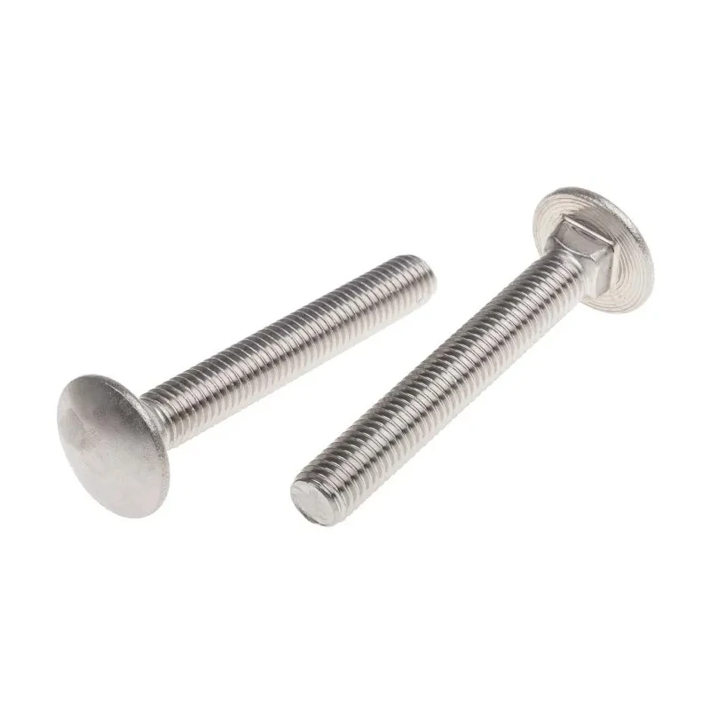 RS PRO Plain Stainless Steel Coach Bolt M10 x 70 mm A2 Grade Square Neck DIN 603 122-4439