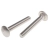 RS PRO Plain Stainless Steel Coach Bolt M10 x 70 mm A2 Grade Square Neck DIN 603 122-4439