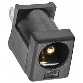 Wurth Elektronik WR-DC Straight DC Socket Panel Mount 3A 20V Length 9 mm Tin Gold 694106402002